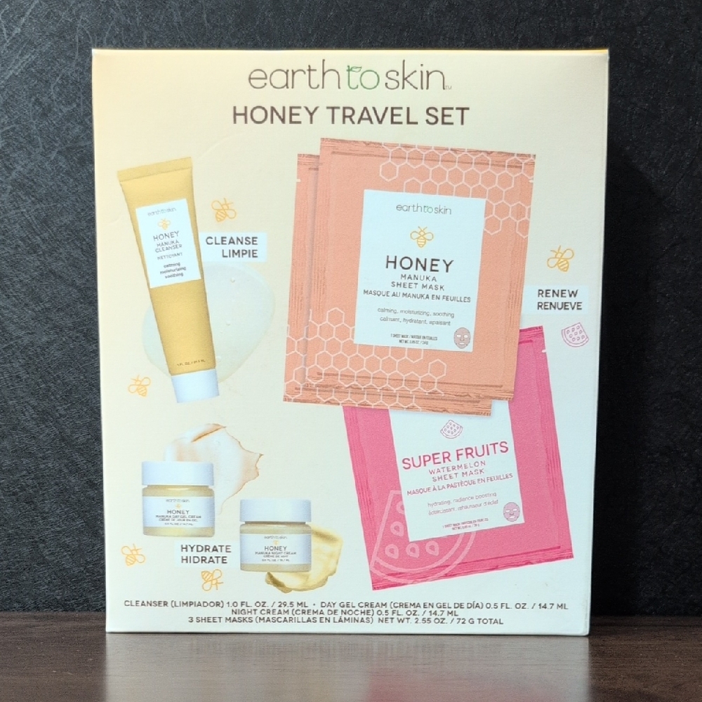 Earth To Skin Honey Travel Set Skincare